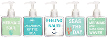 Be A Mermaid and Make Waves Beach Quote Hand Soap-Free Starfish Charm