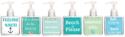The Beach is My Happy Place Beach Quote Hand Soap-Free Starfish Charm