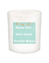 Sandy Toes,Salty Kisses Quote Candle-All Natural Coconut Wax