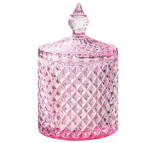 Luxury Sea Glass Crystal Pink Jar Candle-Comes with a free Starfish Charm