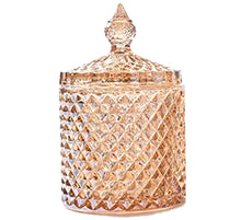 Luxury Sea Glass Crystal Tan Jar Candle-Comes with a free Starfish Charm