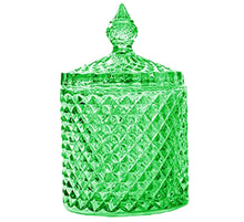 Luxury Sea Glass Crystal Green Jar Candle-Comes with a free Starfish Charm