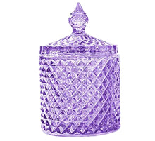 Luxury Sea Glass Crystal Lavender Jar Candle-Comes with a free Starfish Charm