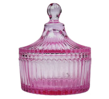 Luxury Sea Glass Ornate Crystal Light Pink Jar Candle-Comes with a free Starfish Charm