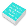Live for the Best Moments Inspiration Quote Soap Bar