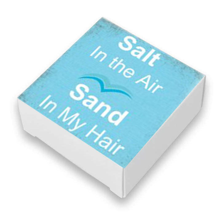 Salt in the Air, Sand in My Hair Beach Quote Soap Bar