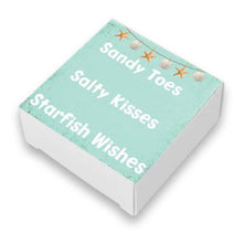 Sandy Toes ,Salty Kisses ,Starfish Wishes Beach Quote Soap Bar