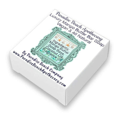 Coconut Dream Fragrance Scents Quote Soap Set of 4 Gift Box-Free Beach Charm