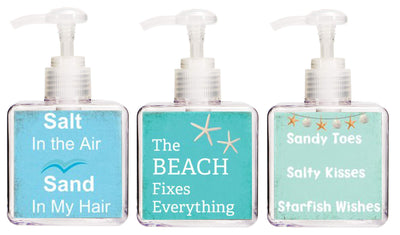 The Beach is My Happy Place Beach Quote Hand Soap-Free Starfish Charm