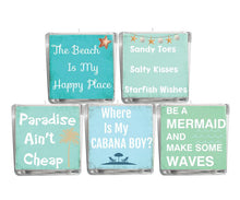 Beach Quote Candle-Comes with a free Starfish Charm