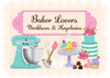Baker Lovers Dream Key Chain-Muffin Pan, Whisk and Measuring Spoons