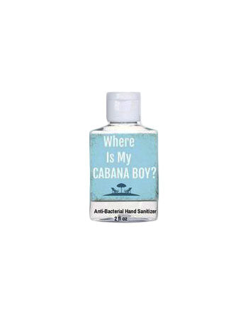 Where is My Cabana Boy Beach Quote Mini Hand Gel Sanitzer-Anti Bacterial