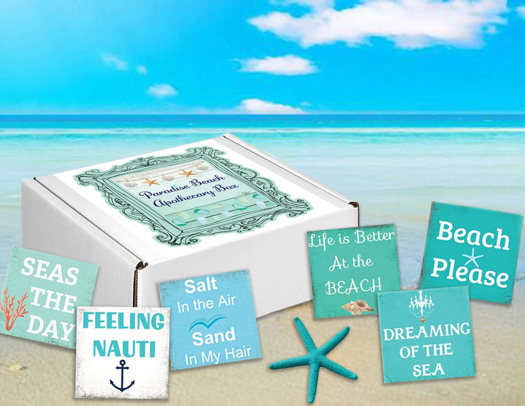 Beach Quote Soaps Gift Box--Free Starfish Beach Charm