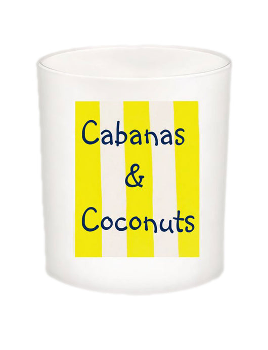 Cabanas & Coconuts Quote Candle-All Natural Coconut Wax