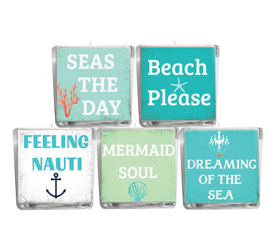 Life is Better at the Beach Beach Quote Candle-Comes with a free Starfish Charm