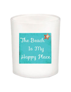 The Beach is My Happy Place Quote Candle-All Natural Coconut Wax