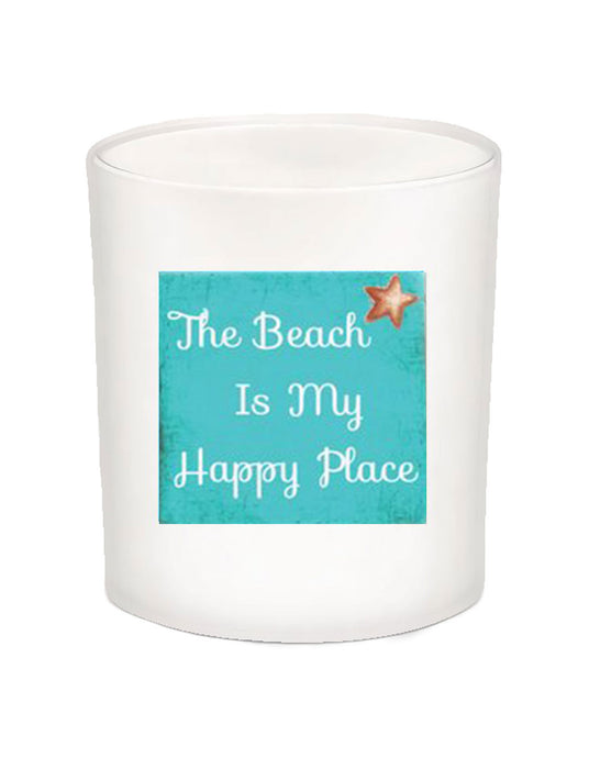 The Beach is My Happy Place Quote Candle-All Natural Coconut Wax