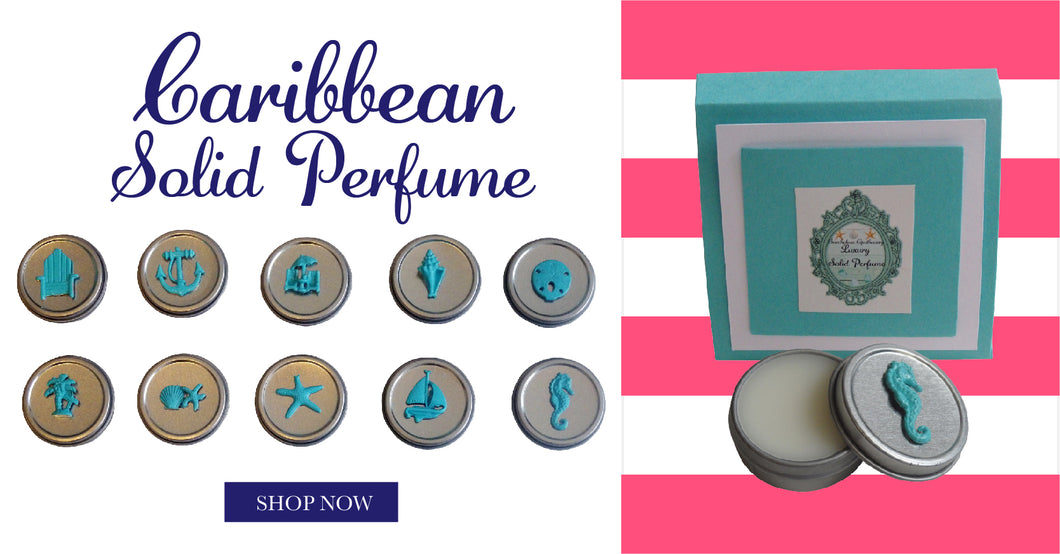 Luxury Beach Solid Perfume-Comes with a free Necklace Charm-DESIGN YOUR OWN