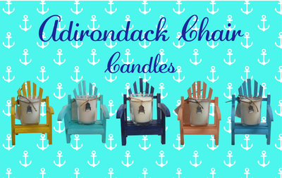 Luxury Miniature Adirondack Chair Candle-Comes with a free Necklace Charm-Design Your Own