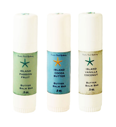 Island Butter Balm Bar-Solid Lotion Bar-Free Starfish Charm-9 Fragrances