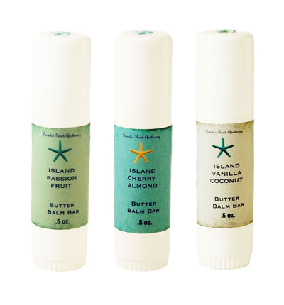 Island Butter Balm Bar-Solid Lotion Bar-Free Starfish Charm-9 Fragrances