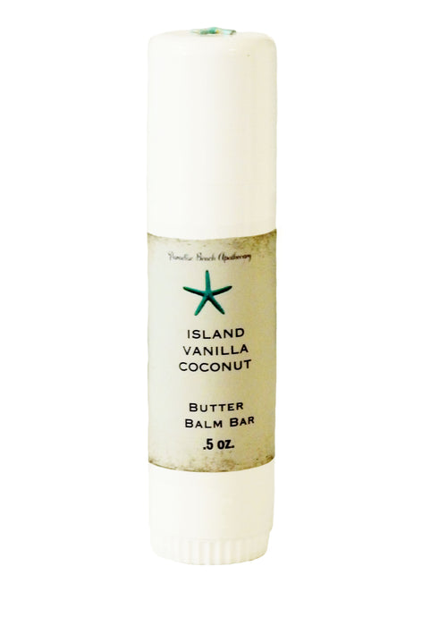 Vanilla Coconut Island Butter Balm Bar-Solid Lotion Bar-Free Starfish Charm