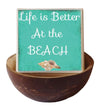 Coconut Shell Life is Better at the Beach Beach Quote Soap Gift Set