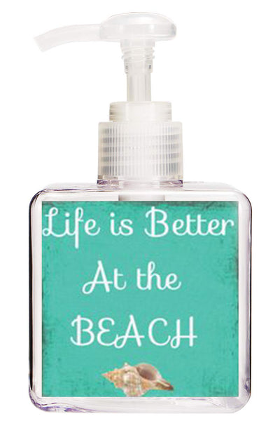 Life is Better at the Beach Quote Hand Soap-Free Starfish Charm