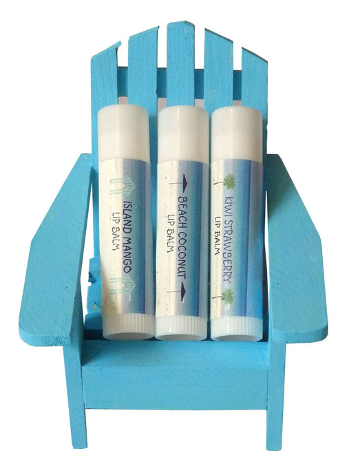 Adirondack Chair Lip Balm Gift Set-Free Starfish Charm