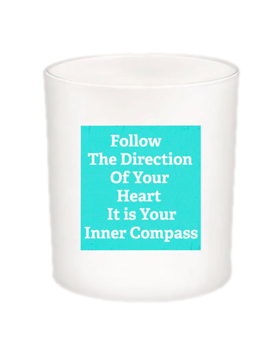 Follow the Direction Quote Candle-All Natural Coconut Wax