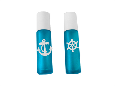 Sand & Sea Aromatherapy Ocean Blue Ship's Wheel Roll On Perfume-Free Starfish Charm