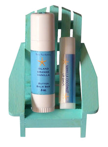 Adirondack Chair Solid Lotion and Lip Balm Set-Free Starfish Charm