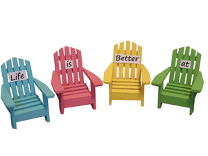 Adirondack Chairs Life is Better at the Beach Set