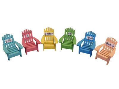 Adirondack Chairs Life is Better at the Beach Set