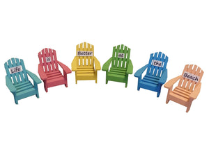 Adirondack Chairs Life is Better at the Beach Set