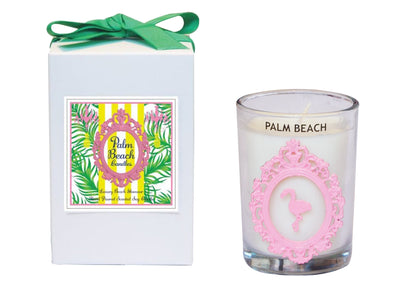 Luxury Flamingo Palm Beach 100% Coconut SOY 8 oz. Candle