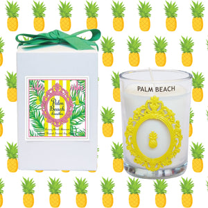 Luxury Pineapple Palm Beach 100% Coconut SOY 8 oz. Candle