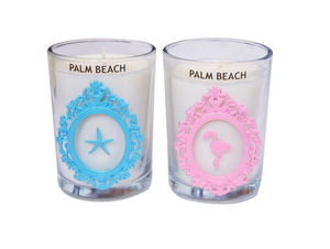 Luxury Flamingo Palm Beach 100% Coconut SOY 8 oz. Candle