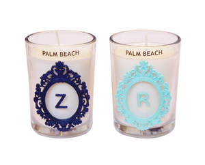 Luxury Monogram Palm Beach 100% Coconut SOY 8 oz. Candle