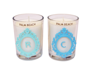 Luxury Monogram Palm Beach 100% Coconut SOY 8 oz. Candle