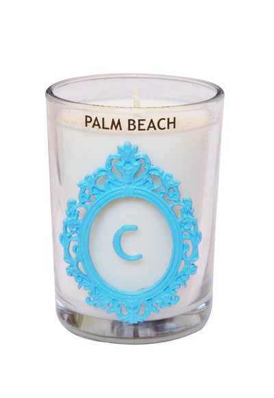 Luxury Monogram Palm Beach 100% Coconut SOY 8 oz. Candle