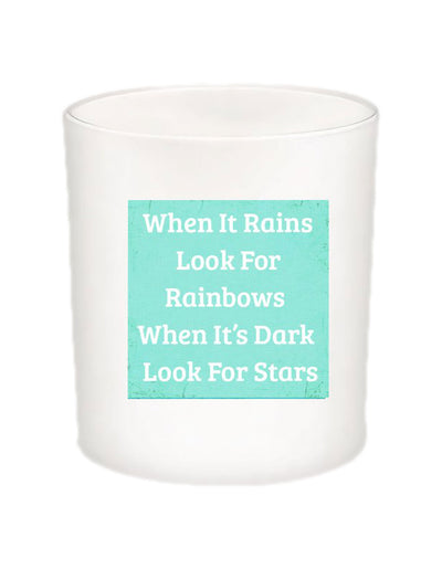 When It Rains Quote Candle-All Natural Coconut Wax