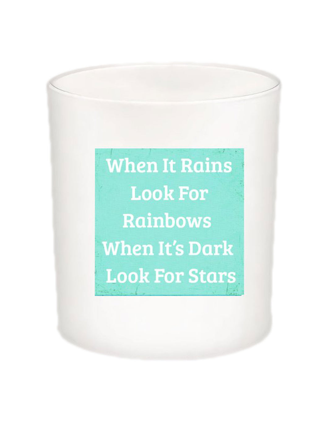 When It Rains Quote Candle-All Natural Coconut Wax