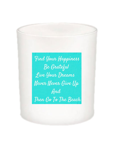 Find Your Happiness Quote Candle-All Natural Coconut Wax