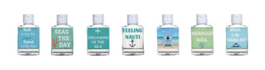 Beach Quote Mini Hand Gel Sanitzer Set of 3-Anti Bacterial