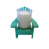 Seaglass Green Adirondack Chair Candle-Comes with a free Starfish Charm