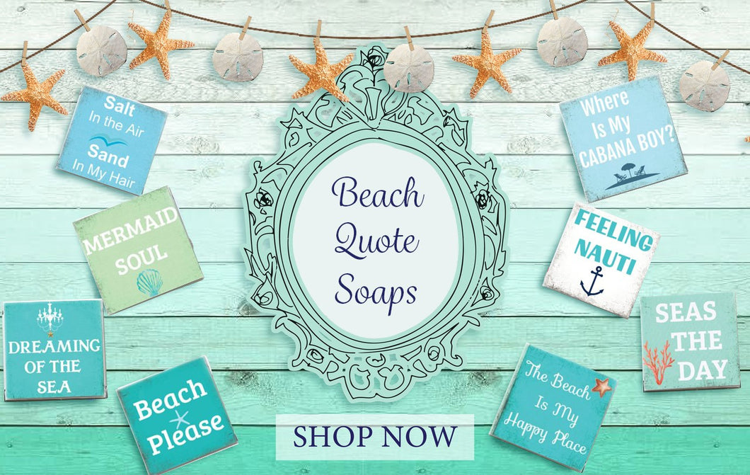 Beach Quote Soap Bar-WHOLESALE SET OF 12  COUNT