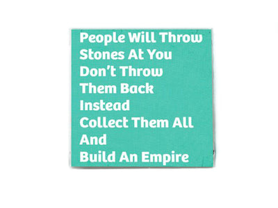 People Will Throw Stones Inspiration Quote Soap Bar