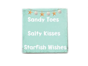 Coconut Shell Sandy Toes Salty Kisses Beach Quote Soap Gift Set