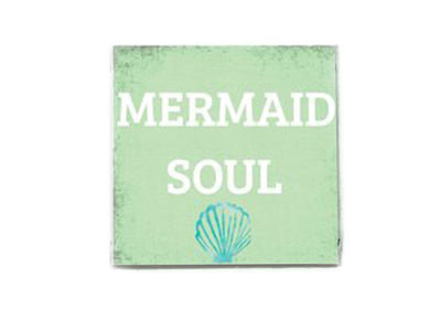 Coconut Shell Mermaid Soul Beach Quote Soap Gift Set